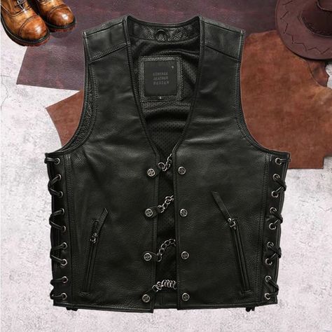Revolutionizing Rider Safety: HWK Leather Motorcycle Vests’ Concealed Carry Gun Pocket