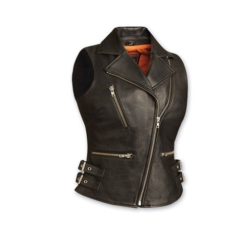 The Fashion Forward Women’s leather biker vest