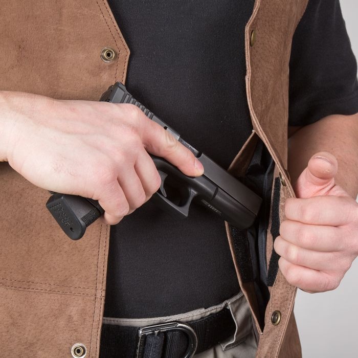 Concealed Carry Solutions: The Leather Biker Vest Edition