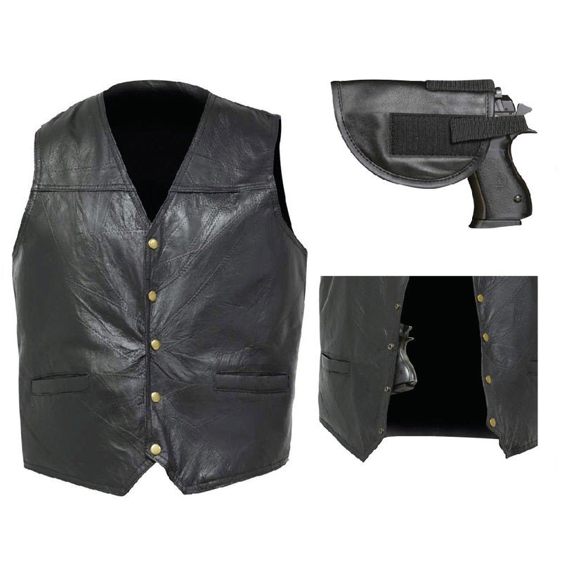 Concealed Carry Leather Biker Vest: Safety on the Open Road