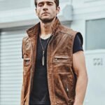 Earthy Tones: The Unique Charm of a Brown Leather Biker Vest